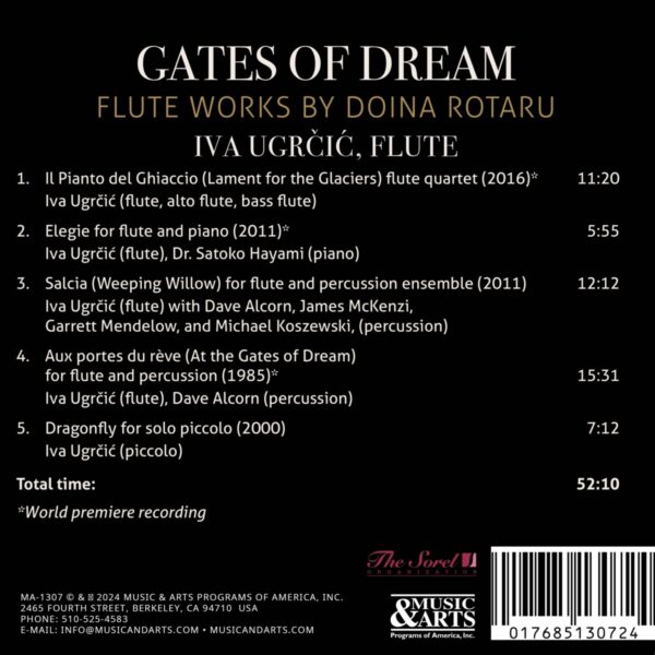 Gates of Dream: Iva Ugrčić Plays Flute Works by Doina Rotaru - Image 2